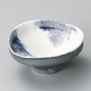 内灰釉ナツメ型高台向付 和食器 刺身鉢・向付 業務用 約17.5cm 中鉢 刺身 刺身皿 さしみ お造り 料亭 小料理屋 会席料理 食堂 単品メニュー モダン おしゃれ 高級 寿司店 旅館 人気