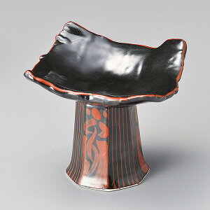 黒四角高浜小付 和食器 高台小鉢 業務用