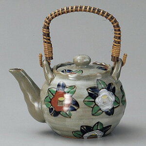 染錦椿土瓶2号 和食器 土瓶(小) 業務用