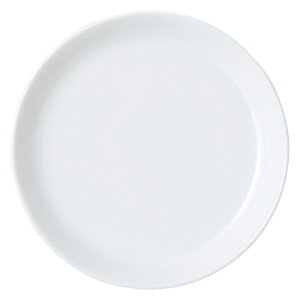 シャープ&モダン 白 18.5洋風プレートM 白い器 洋食器 丸型プレート(S) 業務用 約18.5cm ケーキ屋