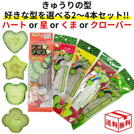 【13日23:59まで!楽天勝利エントリーでP2倍】きゅうりの型 選べる2-4本セット デコレーションきゅうり デコきゅう デコきゅうり フォレスト ハート型 星型 スター くま 熊 クマ クローバー 家庭菜園 卵焼き 玉子焼き デコ弁 キャラ弁 型 食育 自由研究 七夕 カネコ 宅