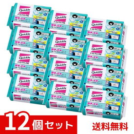 クイックル トイレクイックル つめかえ用 大容量 ミント 20枚入 99%除菌 24時間抗菌 ×12個セット 4901301399052 /