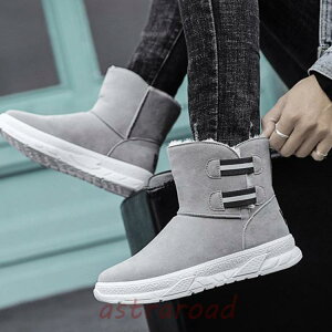 ムートンブーツ ショートブーツ メンズブーツ ワークブーツ 裏起毛 ハイカット 保温 防風 合わせやすい カジュアル 冬靴 防滑 防寒 オシャレ 暖かい