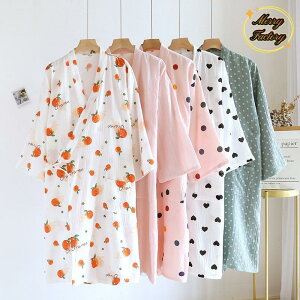 ガーゼバスローブレディース綿100%ガーゼ浴衣ガウンコットンパジャマお風呂上り寝巻きルームウェア部屋着薄手軽量吸水速乾