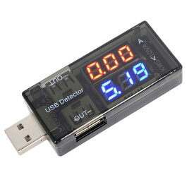 OUYOU USB電流電圧テスター 電圧モニター 電流チェッカー 電源計測 小型 精密機器 測定器 持ち歩き 便利
