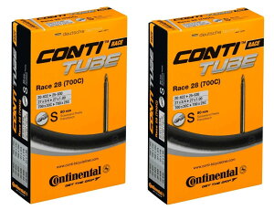 Continental �R���`�l���^�� �`���[�u Race 28 700C 20/25-622/630 ���� 80mm �����O�o���u 2�{���� ���[�h�o�C�N