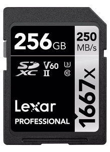 Lexar SD�J�[�h 256GB 128GB 64GB 1667x SDXC UHS-II U3 V60 �����]�� 250MB/s 4K HD 3D����B�e�p �������[�J�[�h