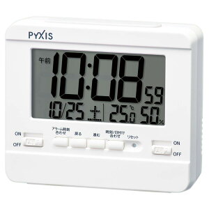 �Z�C�R�[�N���b�N PYXIS �s�N�V�X �ڊo�܂����v �u�����v �|�����v �f�W�^�� ���x���x�\�� NR538W �z���C�g 9×10.5×4.2cm