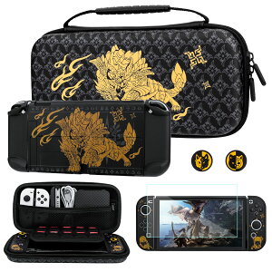 FUNDIARY Nintendo Switch OLED �L�����[�P�[�X �����X�^�[�n���^�[�f�U�C�� �ی�P�[�X �A�N�Z�T���[�o���h�� �X�N���[���v���e�N�^�[ �e�w�O���b�v�t�� �|�[�^�u���o�b�O