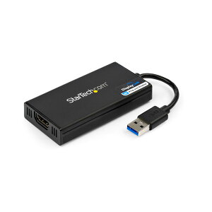 StarTech.com USB 3.0 HDMI�f�B�X�v���C�A�_�v�^ 4K 30Hz USB Type-A�ڑ� DisplayLink�F�� Mac Windows�Ή� USB32HD4K