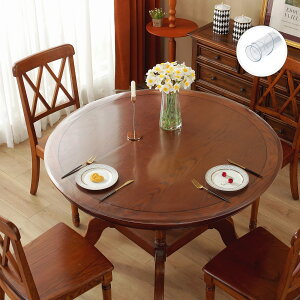 �e�[�u���N���X �~�` ���� 102cm ����1.5mm PVC �f�X�N�}�b�g �r�j�[�� �ی^ �������H �h�� ����h�~ �e�[�u���}�b�g