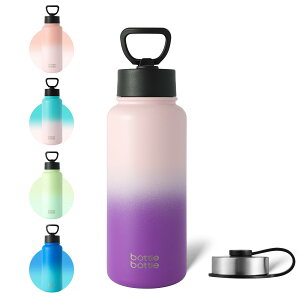 BOTTLE BOTTLE ���� 1000ml �X�e�����X �E�H�[�^�[�{�g�� ���̎q ������ �X�g���[�t�� ��d�\�� �ۉ��ۗ� �^��f�M �����^�� �A�E�g�h�A �p�[�v��
