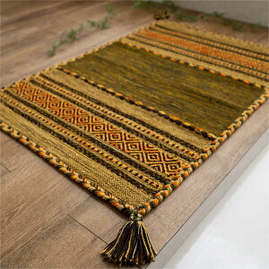 ���փ}�b�g ���� ���� 70x120cm �C���h�� �L������ �A�W�A�� ������� ���O �}�b�g ��100% �V�R�f�� ��D�蕗 �O���[��