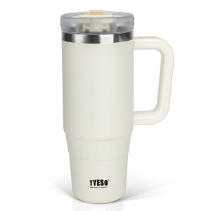 TYESO �^���u���[ 0.9L ���� �ۗ� �X�e�����X�{�g�� �E�H�[�^�[�{�g�� �X�g���[ �����t�� �W���b�L �A�E�g�h�A �^��f�M ��d�\�� �L�� ��e�� ���� ���̎q �j�̎q 900ml �z���C�g