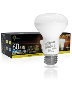 LED�d�� E26 60�`���� ���t�����v�` �����F 6.5W 680lm 5000K ������ 120�x ���^���Ή� 4��
