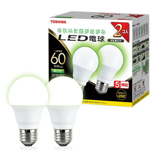 TOSHIBA(����) LED�d�� E26 A�` 60W���� �S���� �����F 2P �����Ή� LDA7N-G/60V1RP