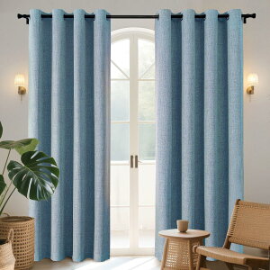 Joydeco (�W���C�f�R) ���C�g�u���[�J�[�e�� �Ռ� ����90�C���` �j�̎q�̎q��������Q���p �X�J�C�u���[���l�� 100%�Ռ��J�[�e���p�l���Z�b�g ���r���O���[���p�O�����b�g�J�[�e�� 52x90�C���`