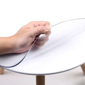�e�[�u���N���X �~�` ���� ����1mm ���a80cm PVC�� �r�j�[���}�b�g �e�[�u���J�o�[ ���� �R�� �h�� �ϔM ����h�~ ���L �ϋv �N���A
