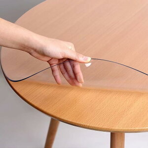 �e�[�u���N���X �~�` ���� ����3mm ���a90cm �e�[�u���}�b�g PVC�� ���� �ϔM �h�� ����h�~ �ϋv �e�[�u���J�o�[ �k�݂Ȃ� ���L