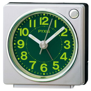 �Z�C�R�[�N���b�N(Seiko Clock) �ڊo�܂����v �u�����v �A�i���O �W������������ ��F���^���b�N 65×64×38mm PYXIS �s�N�V�X NR450S
