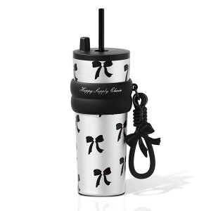 Sidagar 710ml ���� �^��f�M�^���u���[ �X�e�����X�� �ė��p�\ �X�g���[�t�� �R��Ȃ� �E�H�[�^�[�{�g�� �ۉ��ۗ� ���s�p �R�[�q�[�J�b�v Bow