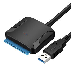SATA USB �ϊ��P�[�u�� 3.5�C���` 2.5�C���` HDD SSD �Ή� �����]�� �A�_�v�^�[ 5Gbps USB3.0 �P�[�u�� �d���A�_�v�^�[�ʔ��� Windows Mac Linux �Ή�