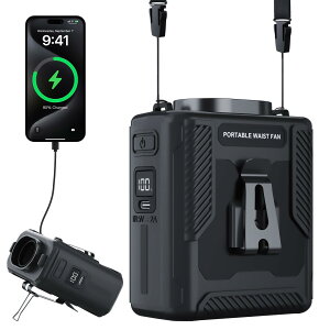 ���|����@ �x���g�t�@�� 8000mAh ��e�� ��|�� ��� �莝�� �É� USB �[�d�� �y�� ���^ 5�i�K���͒��� SOS���C�g �����d�� �E�G�X�g �|�[�^�u�� �M���Ǒ΍� �����΍� �j�����p ��@