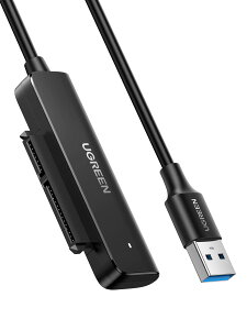 UGREEN SATA USB�ϊ��P�[�u�� USB �ϊ��A�_�v�^�[ 2.5�C���` SATA3 SSD HDD��p�ϊ��A�_�v�^�[ 6TB��e�ʑΉ� UASP�Ή� 5Gbps�̍����]���K�i USB 3.0 �P�[�u�� TV ���[�^�[ Windows/Mac OS PS4�K�p