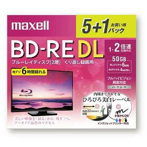 �}�N�Z�� (maxell) �u���[���C�f�B�X�N 2�{���Ή� �^��p BD-RE DL 5+1�� 50GB BEV50WPE.5+1S