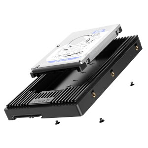 ORICO 2.5 3.5 �ϊ� �}�E���^ 2.5�C���` HDD/SSD��3.5�C���` �T�C�Y�ϊ��u���P�b�g SATA�C���^�[�t�F�[�X���� HDD �P�[�X �l�W�t�� ���t���ȒP �u���b�N D2SS
