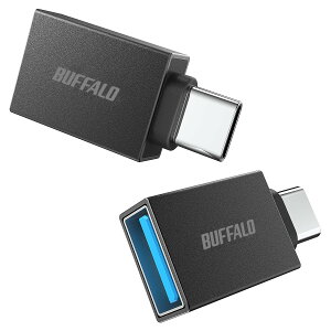 �o�b�t�@���[ USB-C & USB3.2(Gen1) �ϊ� �A�_�v�^�[ 2�Z�b�g Type-A to Type-C 5Gbps BSUAC321AD2BK/N