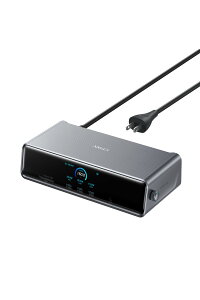 Anker Prime �h�b�L���O�X�e�[�V���� (14-in-1, Triple Display, DisplayLink) �ő�8K USB PD �ő�140W�o�͑Ή�USB-C�A�b�v�X�g���[���|�[�g 3��ʓ����o�� 10Gbps�����f�[�^�]�� GaN���� AC�A�_�v�^���� ��p�V�X