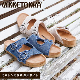 【スーパーSALE限定価格】 【ミネトンカ 公式】MINNETONKA 【GEORGINE ジョージーン】リゾートサンダル 【572425 572295】 ダブルベルト スライドサンダル スエード フラット
