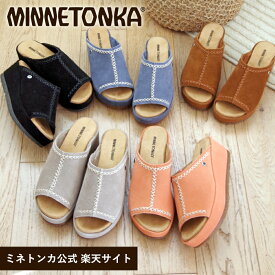 【スーパーSALE限定価格】 【ミネトンカ 公式】MINNETONKA 【PAISLEE ペイズリー】厚底サンダル 【565001 565467 565211 565829 565263】 ウェッジソール スライドサンダル スエード