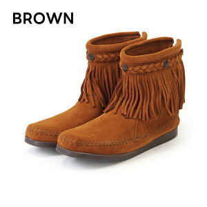 �y�~�l�g���J �����zMINNETONKA �n�C �g�b�v �o�b�N�W�b�v�u�[�c�yHI TOP BACK ZIP BOOT�z�t�����W�u�[�c �V���[�g�u�[�c �X�G�[�h �{�v �� �u���E�� �� �u���b�N