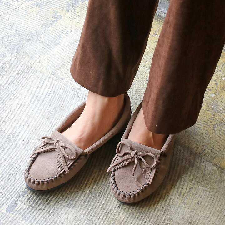楽天市場 お買い物マラソン1000円クーポン使用可能 ミネトンカ 公式 Minnetonka レディース 女性 モカシン フリンジ リボン スリッポン キルティー シューズ 靴 ローファー 春 夏 秋 冬 オールシーズン 大人気 歩きやすい サイズ カラー プレゼント Kilty Suede Moc