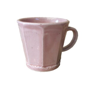 和風 和柄 マグカップ 日本製 磁器 陶器 桜 ピンク 面取り 角型