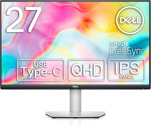 Dell S2722DC 27C` j^[ (3NԖP_ۏ/QHD/IPS/USB Type-CE HDMIx2/sRGB 99%/c]E/4ms/75Hz/AMD FreeSync/Xs[J[t) dell j^[ 27C` USB Type-CEHDMIx2 c]E