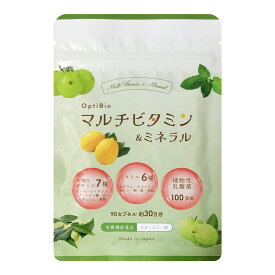 【まとめ買いでさらにお得】マルチビタミン＆ミネラル サプリ 自然由来 OptiBio 約30日分 女性のバランスサポート