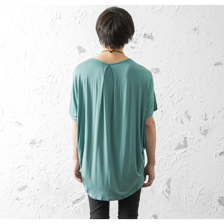 楽天市場 ビッグtシャツ メンズ ロング丈 Tシャツ ロングtシャツ ビッグシルエットtシャツ オーバーサイズ Tシャツ 半袖tシャツ ドレープ カットソー ゆるtシャツ ゆったり 大きいサイズ ラウンド 無地 韓国 ファッション 春服 春 春夏 メンズファッション モード系