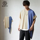 半袖tシャツ メンズ アシンメトリー tシャツ メンズ 半袖 tシャツ メンズ ドアシンメトリー ロング丈 tシャツ オーバーサイズ tシャツ ビッグシルエットtシャツ ロングtシャツ ゆるtシャツ ビッグt 無地 梨地 韓国 ファッション 夏服 夏 春夏 メンズファッション モード系