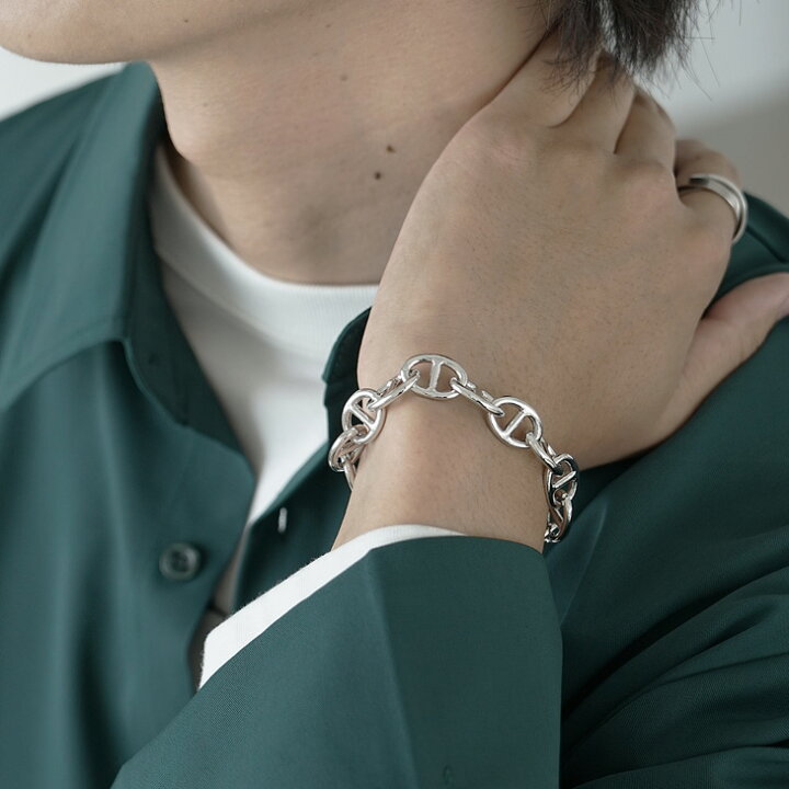 楽天市場】ブレスレット メンズ シルバー チェーン ブレスレット ペア 