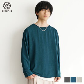 Tシャツ メンズ 長袖 春服 オーバーサイズ Tシャツ メンズ ロング丈 Tシャツ ビッグTシャツ メンズ ビッグTシャツ 韓国 ビッグシルエットtシャツ ビッグシルエット 半袖 大きいサイズ tシャツ 無地t メンズファッション 韓国 ファッション 夏服 minority マイノリティ