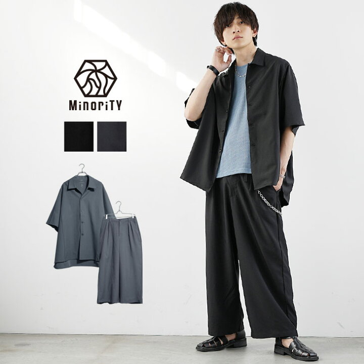 楽天市場 セットアップ メンズ 夏 セットアップ メンズ 半袖 セットアップ メンズ 春 ワイドパンツ メンズ オーバーサイズ シャツ メンズ 半袖 ドルマン シャツ メンズ ドルマンスリーブ ビッグシルエット シャツ 韓国 ファッション 夏服 夏 春夏 メンズファッション