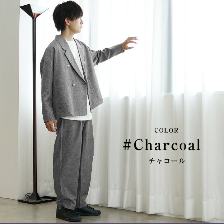 楽天市場】セットアップ メンズ 長袖 テーラードジャケット テーパード  