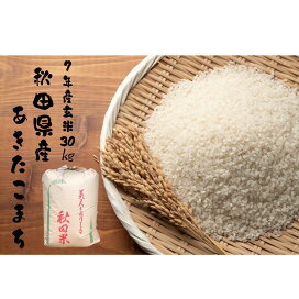 楽天市場】【米 送料無料 30kg】 令和7年産秋田県産 あきたこまち 玄米 