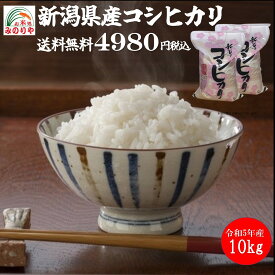 【米 送料無料 10kg】 令和5年産　新潟県産 コシヒカリ 白米10kg　（5kg×2） お米　精米無料　送料無料【smtb-td】【saitama】【HLS_DU】【楽ギフ_のし】【楽ギフ_のし宛書】