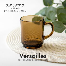 みのる陶器【Versailles(ベルサイユ)】スタックマグ（260ml）スモーク