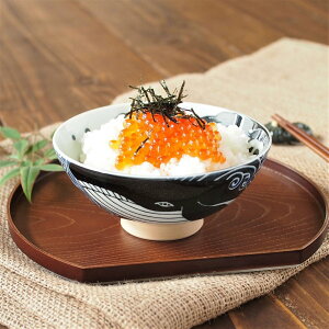 みのる陶器【白波くじら】 茶碗特大(Φ14.5×H6.5cm)