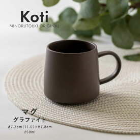 みのる陶器【koti（コティ）】マグ(250ml）グラファイト